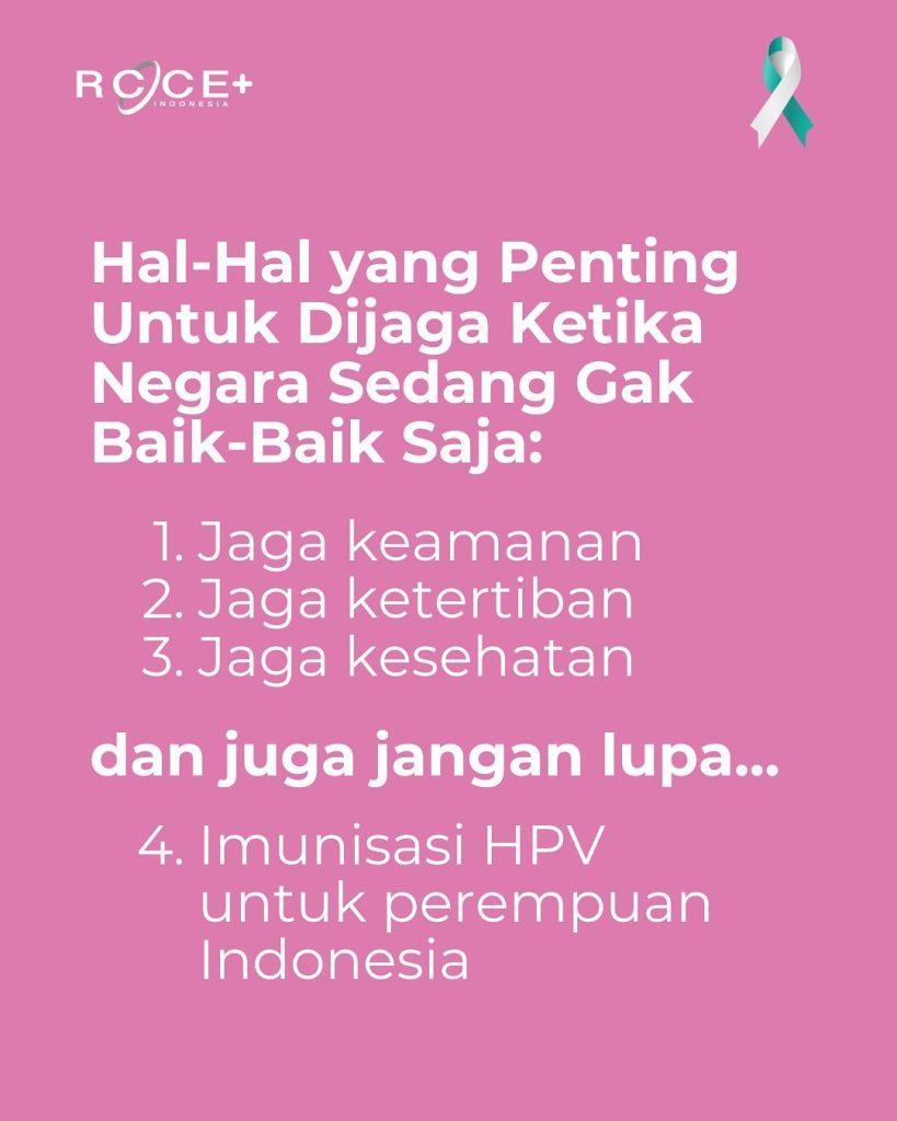 Imunisasi HPV untuk perempuan Indonesia