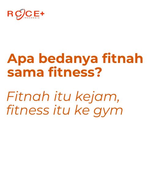 Apa bedanya fitnah sama fitness?