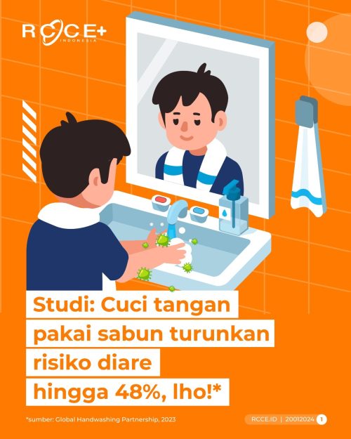 Cuci Tangan Turunkan Risiko Diare 48%