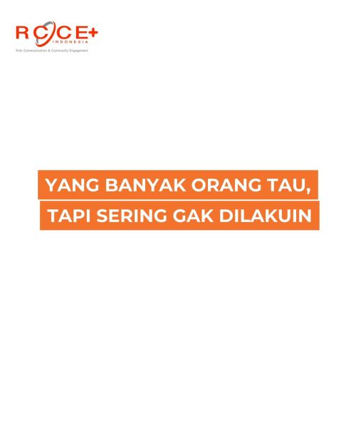 Hal-hal yang Diketahui Banyak Orang, Namun Jarang Dilakukan