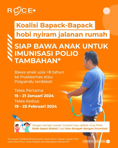 Koalisi Bapak-Bapak Siap Bawa Anak Untuk Imunisasi Polio Tambahan