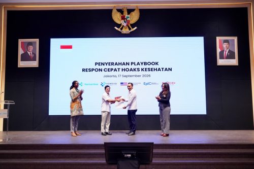 Penyerahan Playbook Respon Cepat Hoaks Kesehatan